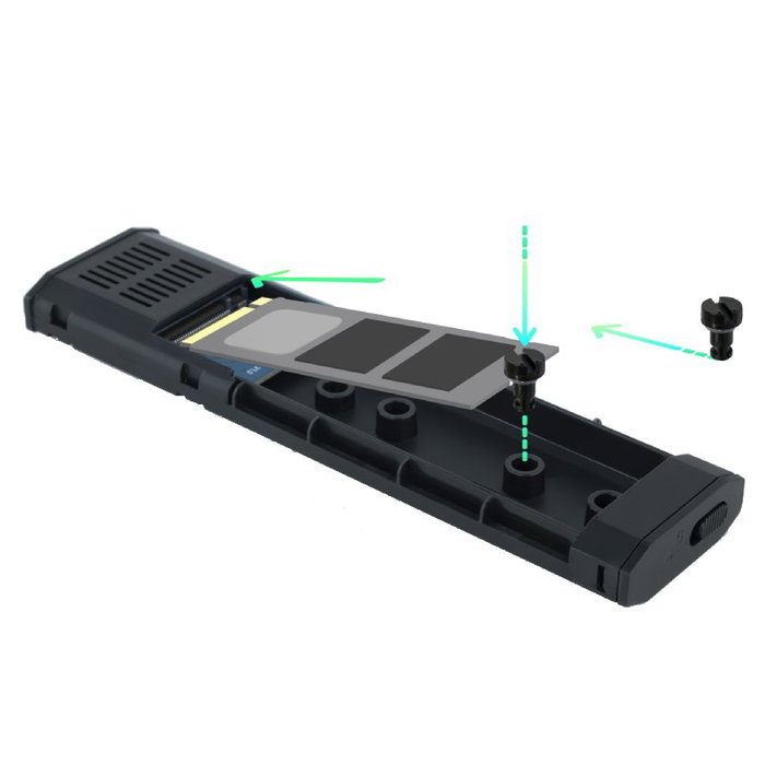 Tooq Shura Caja Externa para SSD M.2 NGFF/NVMe USB-C TQE-2223B Negro Tooq Shura Caja Externa para SSD M.2 NGFF/NVMe USB-C TQE-2223B Negro